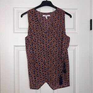 Derek Lam 10 Crosby: 100% silk patterned top (size 4)